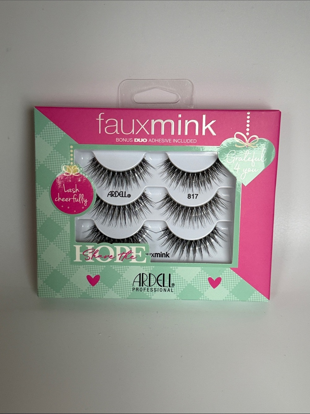 RARE Ardell Faux Mink 817 Black False Eyelashes Trio Pack BNIB